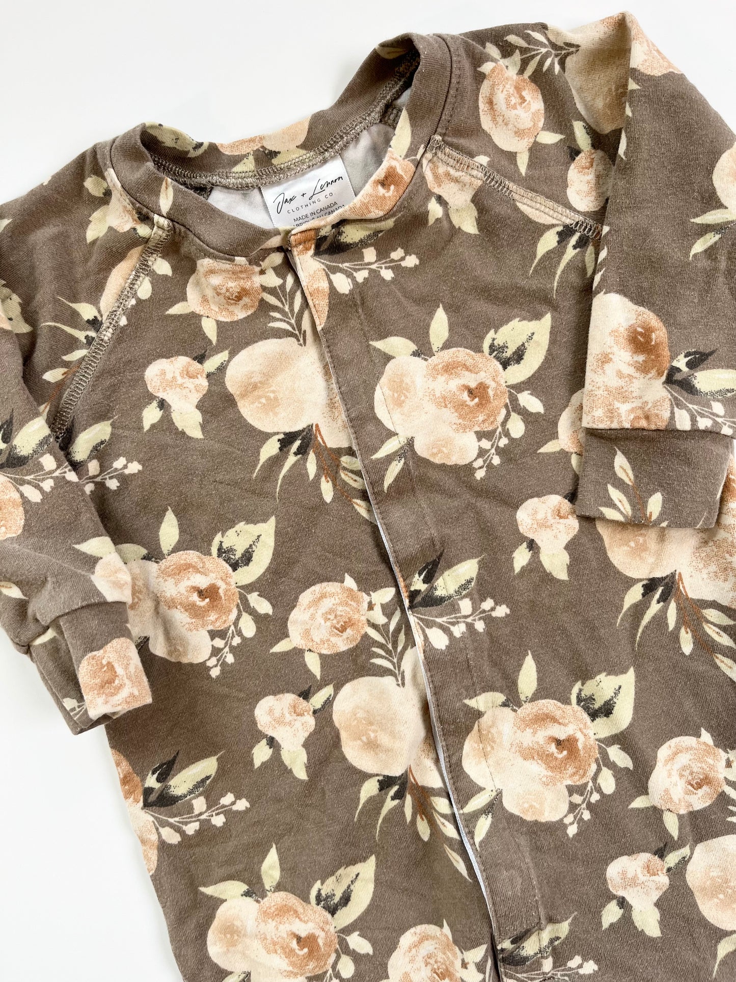 Jax & Lennon Bamboo Snap Romper 12-18m
