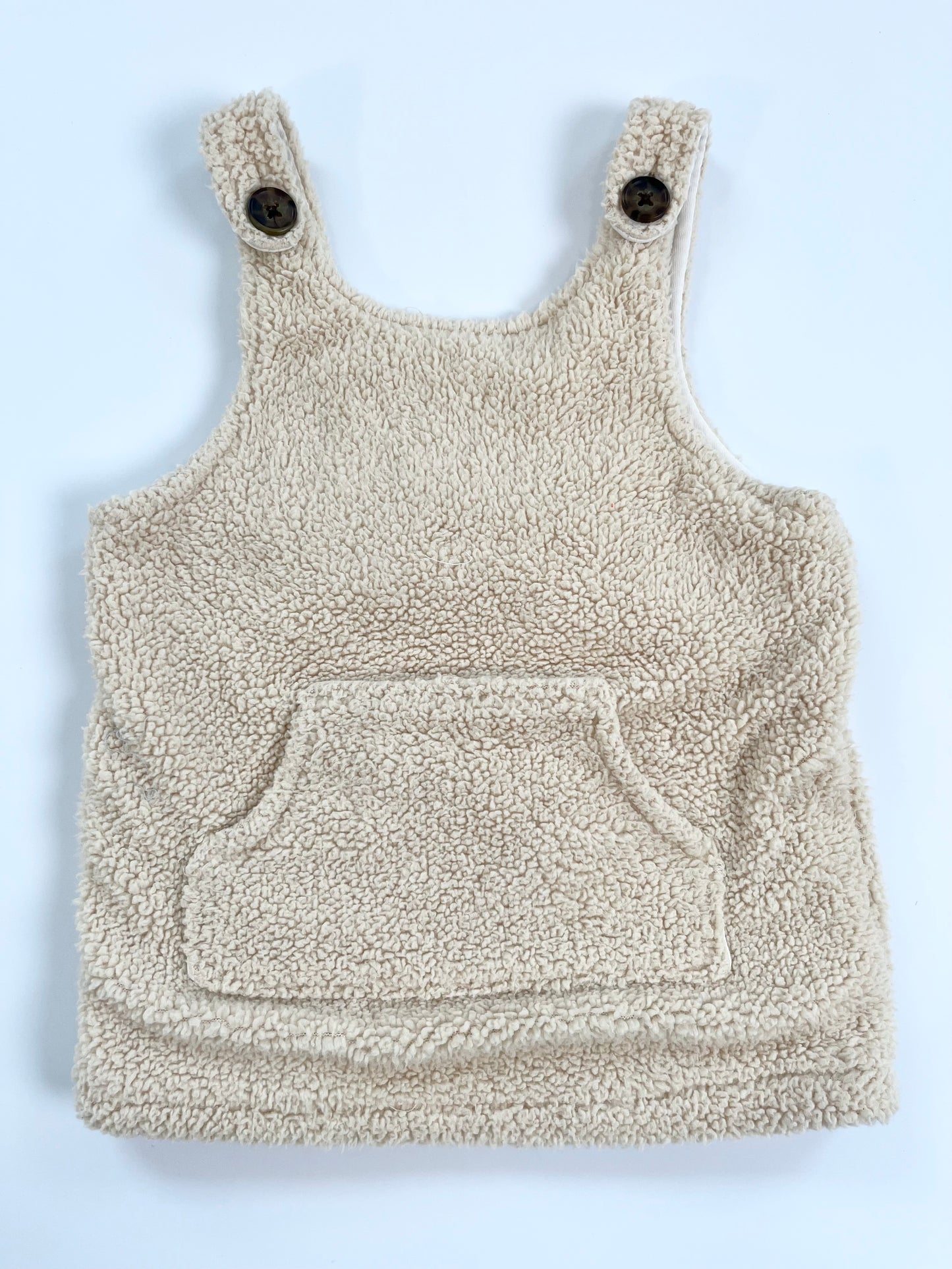 Joe Fresh Sherpa Overall Dress 6-12m
