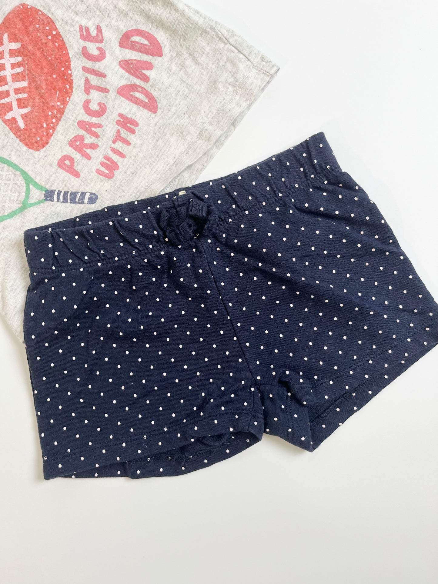 Oshkosh T-Shirt & H&M Shorts 2T