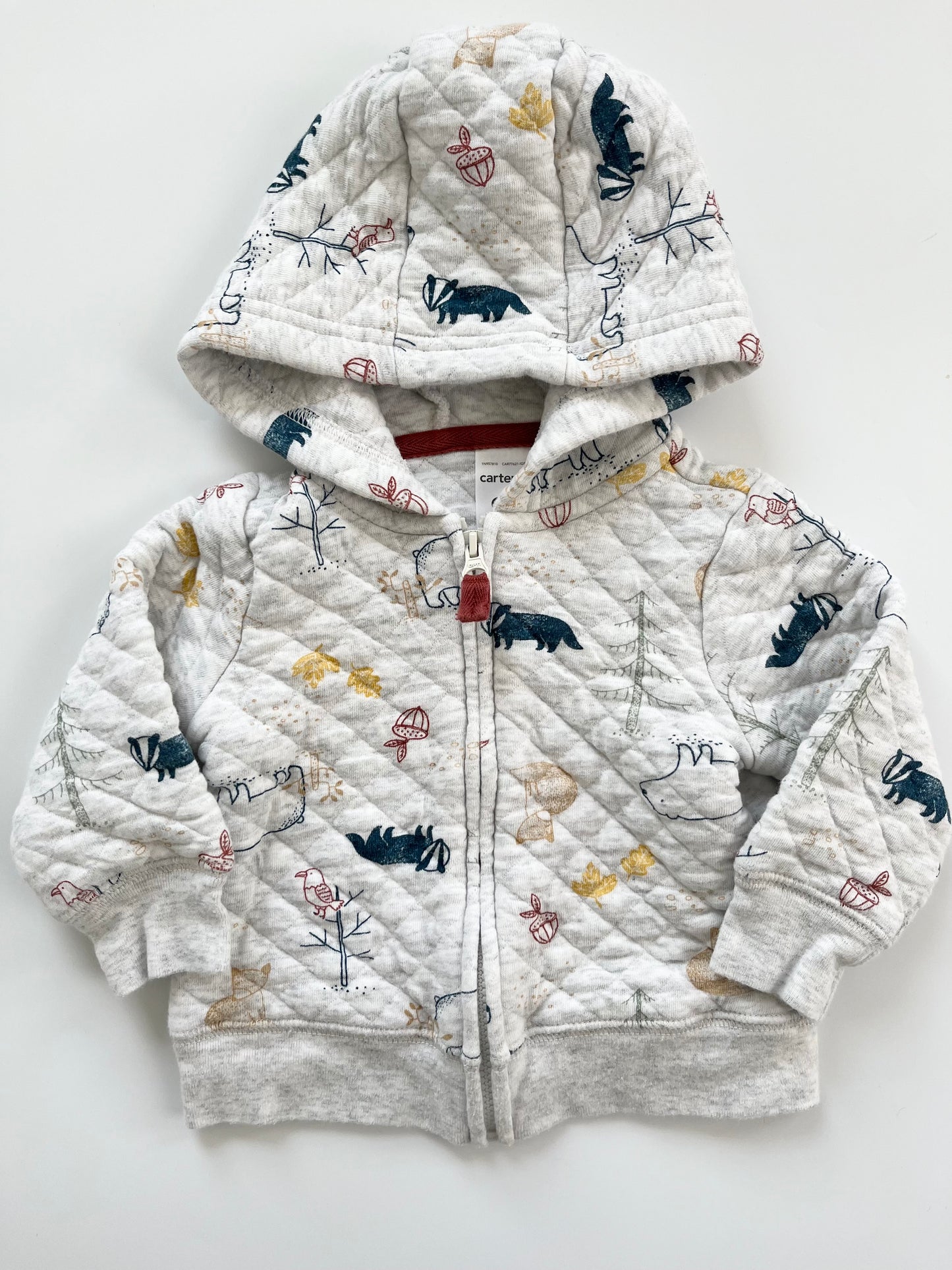 Carters Zip-Up Woodland Hoodie 6m