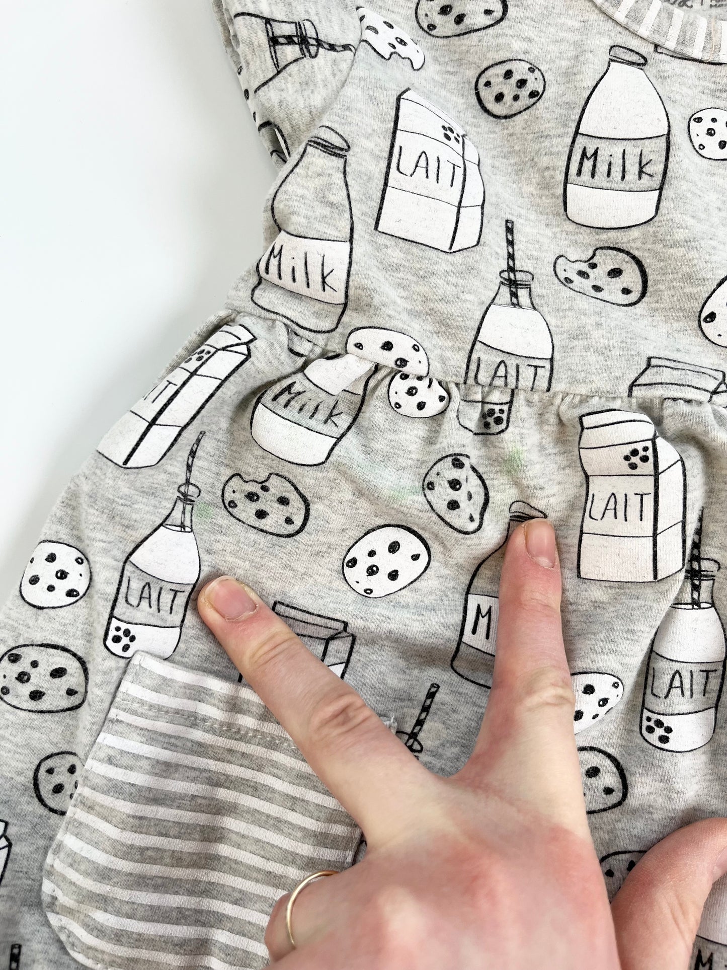 Deux Par Deux Dress & Gymboree Fleece Leggings 18m
