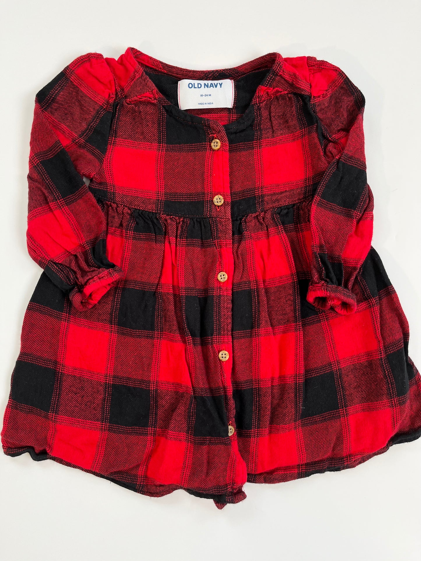 Old Navy Flannel Dress 18-24m