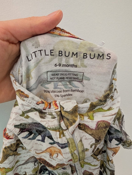 Little Bum Bums Dino Short-Sleeve Romper 6-9m