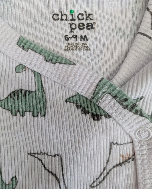 Chickpea 3 piece Ribbed Dino Set 6-9m