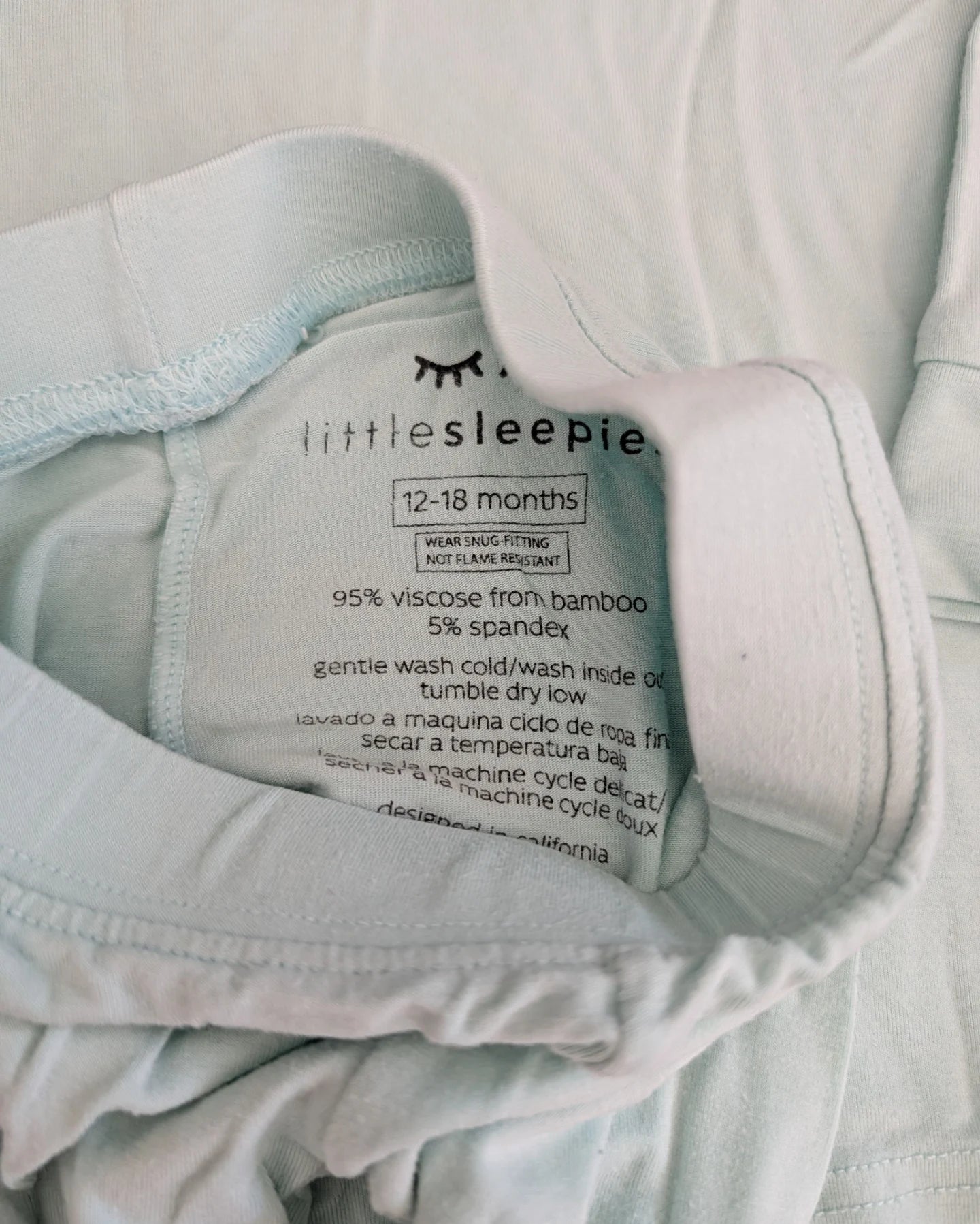 Little Sleepies Pastel Teal Two Piece Set 12-18m