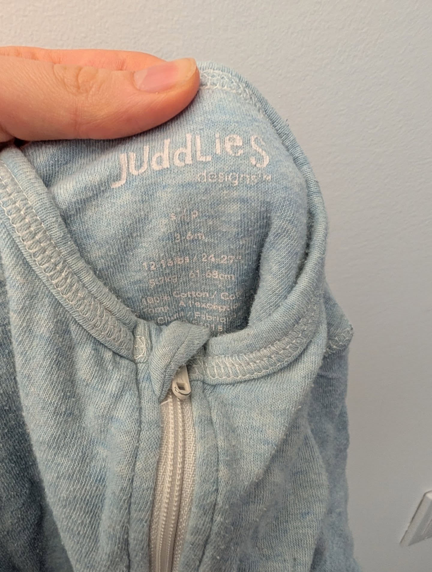 Juddlies Blue Footie 3-6m