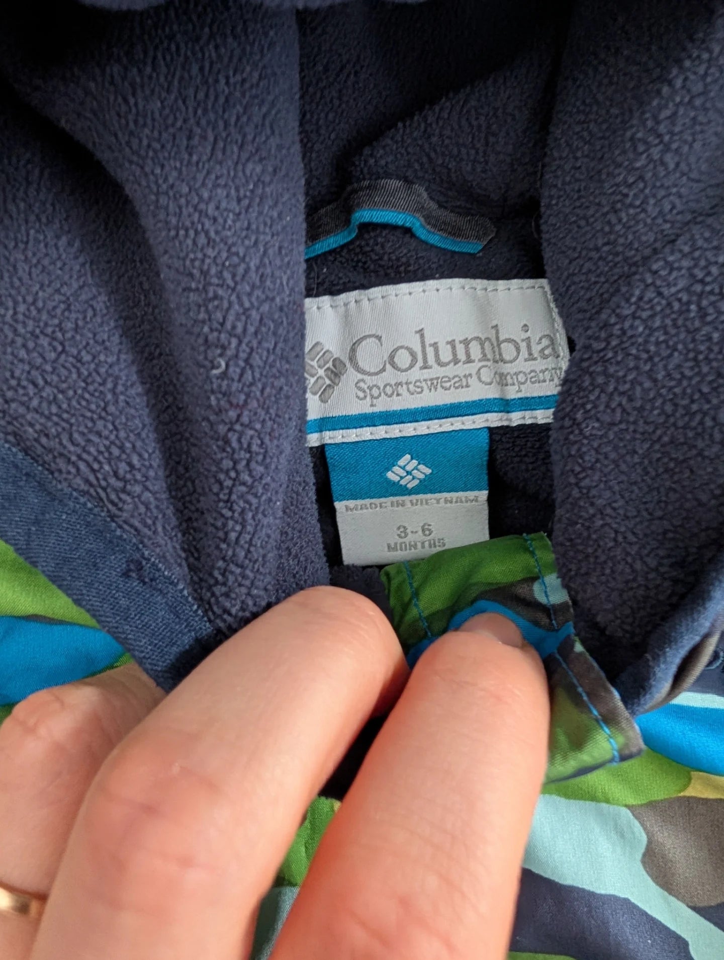 Columbia Camo Fleece Lined Jacket 3-6m