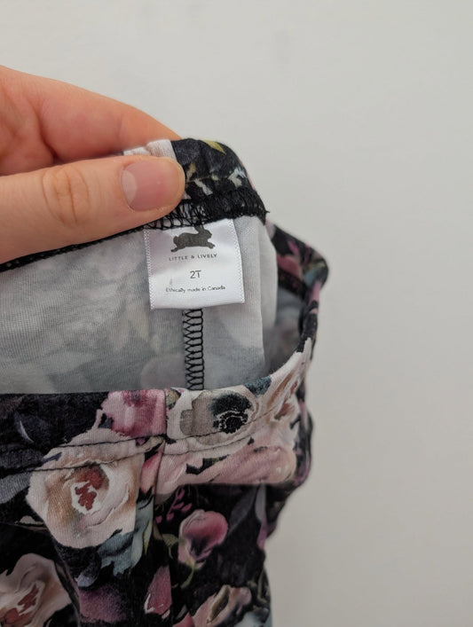 Little & Lively Bamboo Floral Leggings 2T