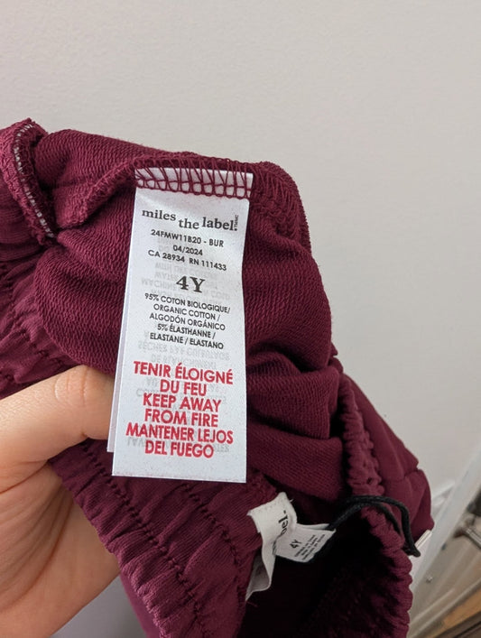 Miles the Label Maroon Dress Pants 4T