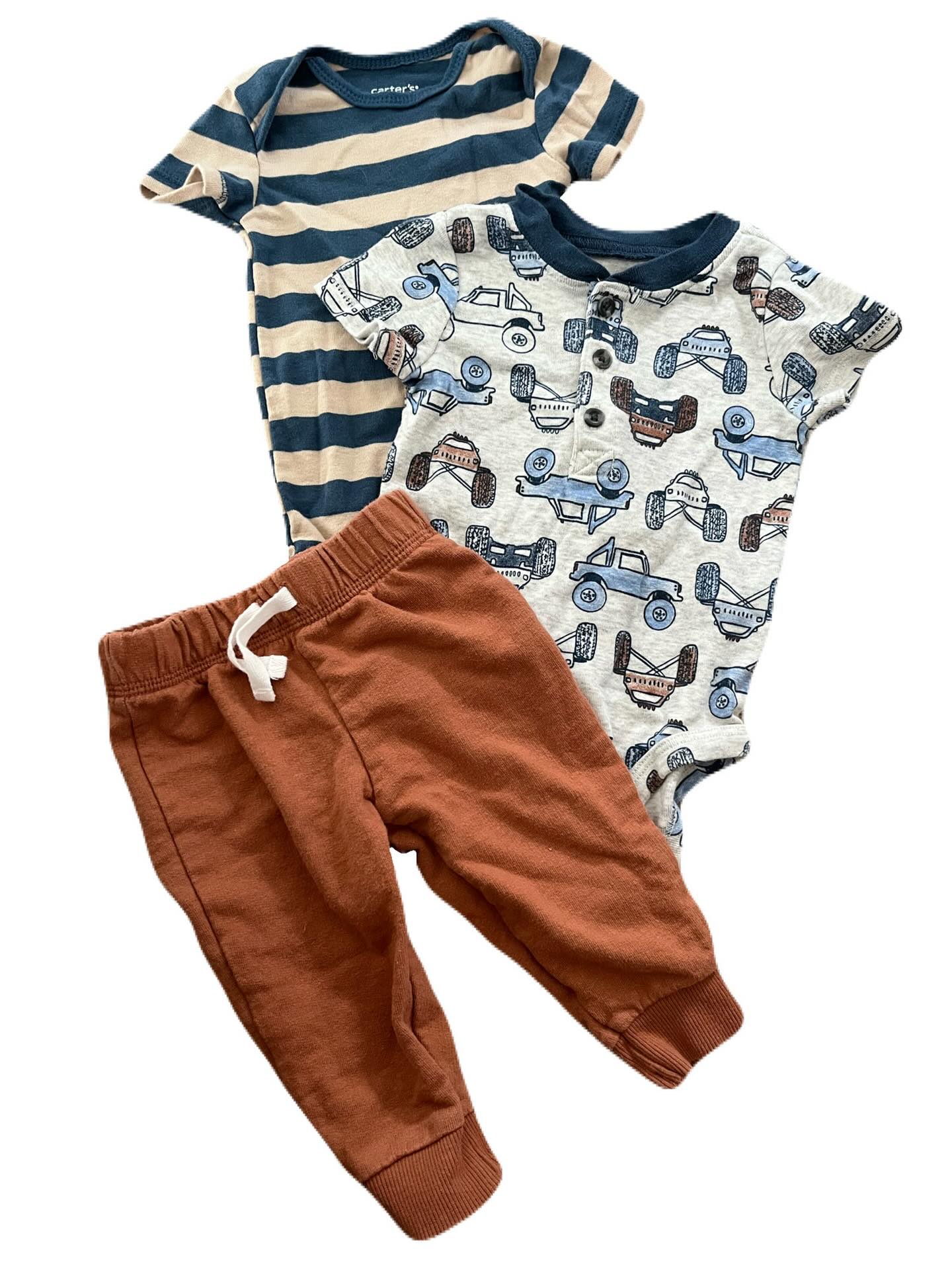 Carters Monster Truck Onesie & Pants Set | 6m