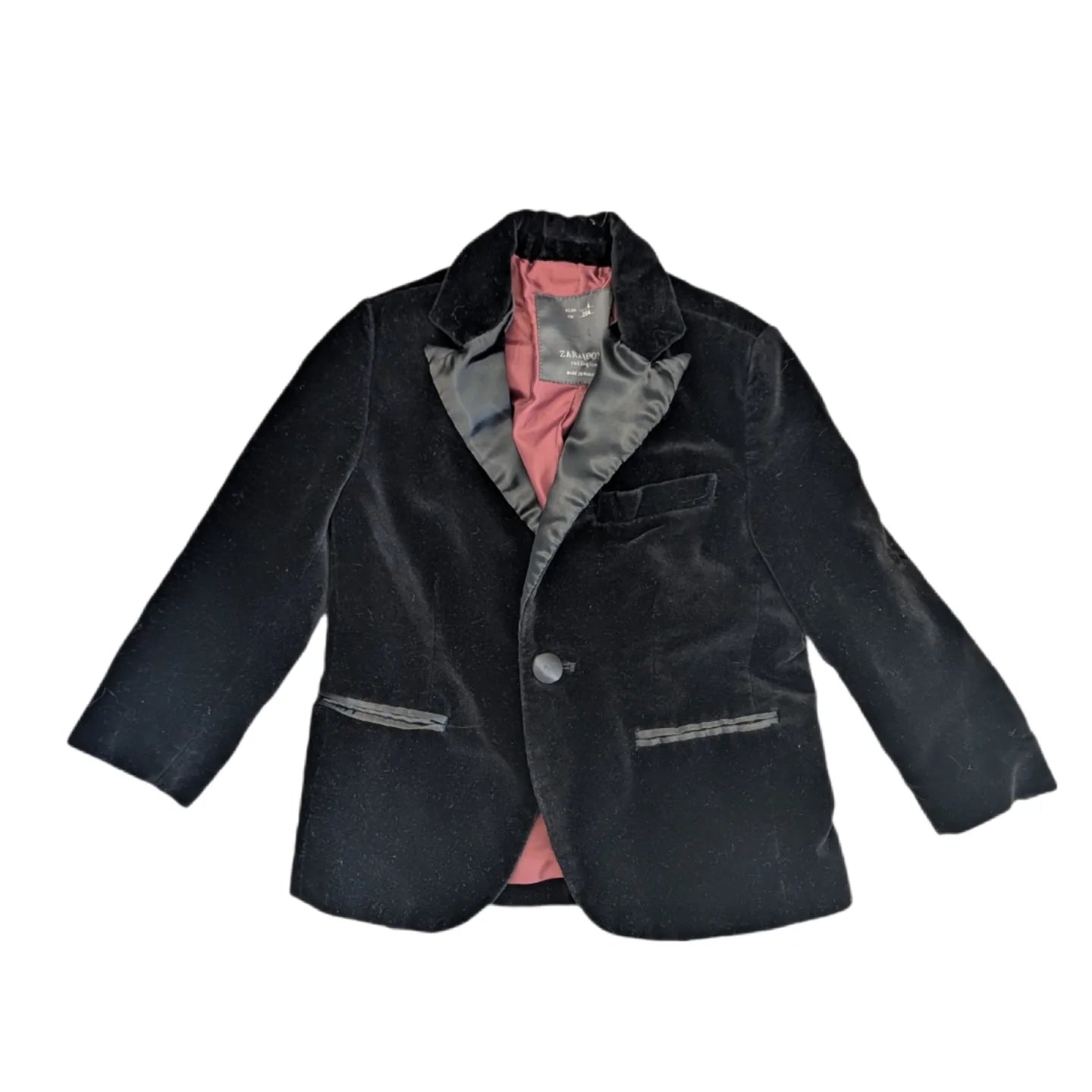Zara Velvet Suit Jacket 4T