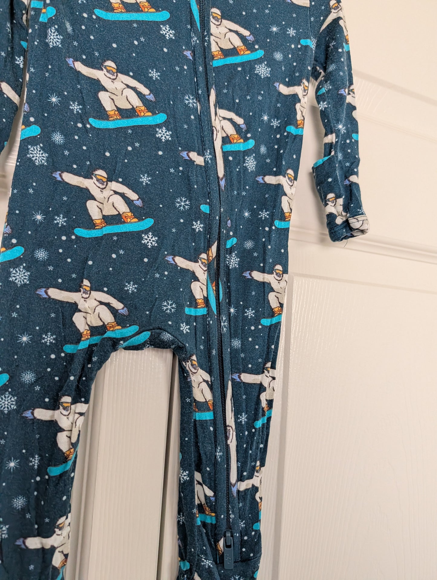 Posh Peanut Bamboo Snowborder Footie 0-3m