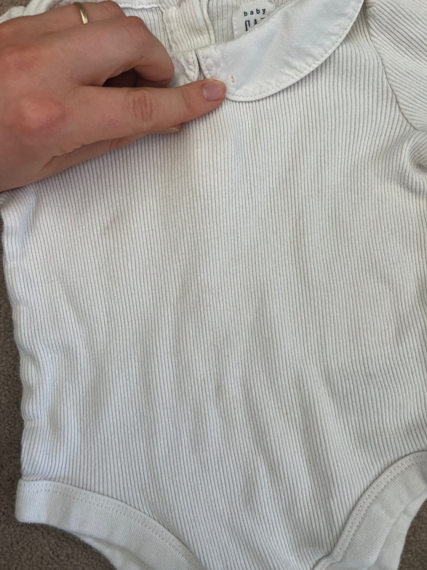 Kate Quinn Bamboo Romper & Gap Onesie 6-12m