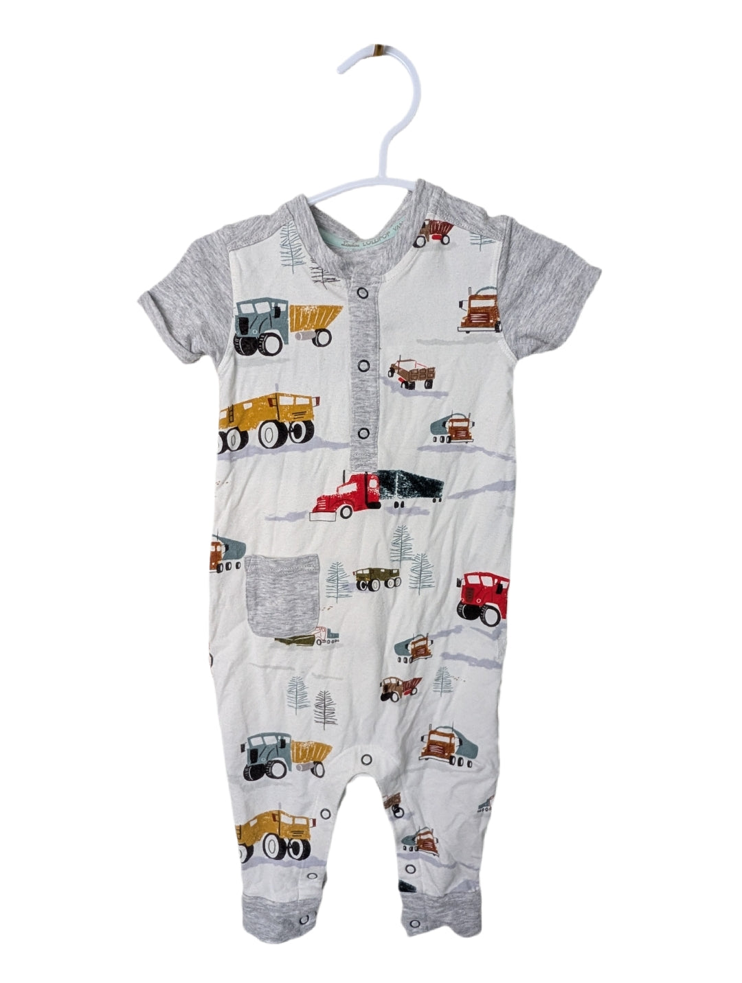 Loulou Lollipop Tencel Sleep Sack, Sleeper, and Short Sleeve Romper 3-6m