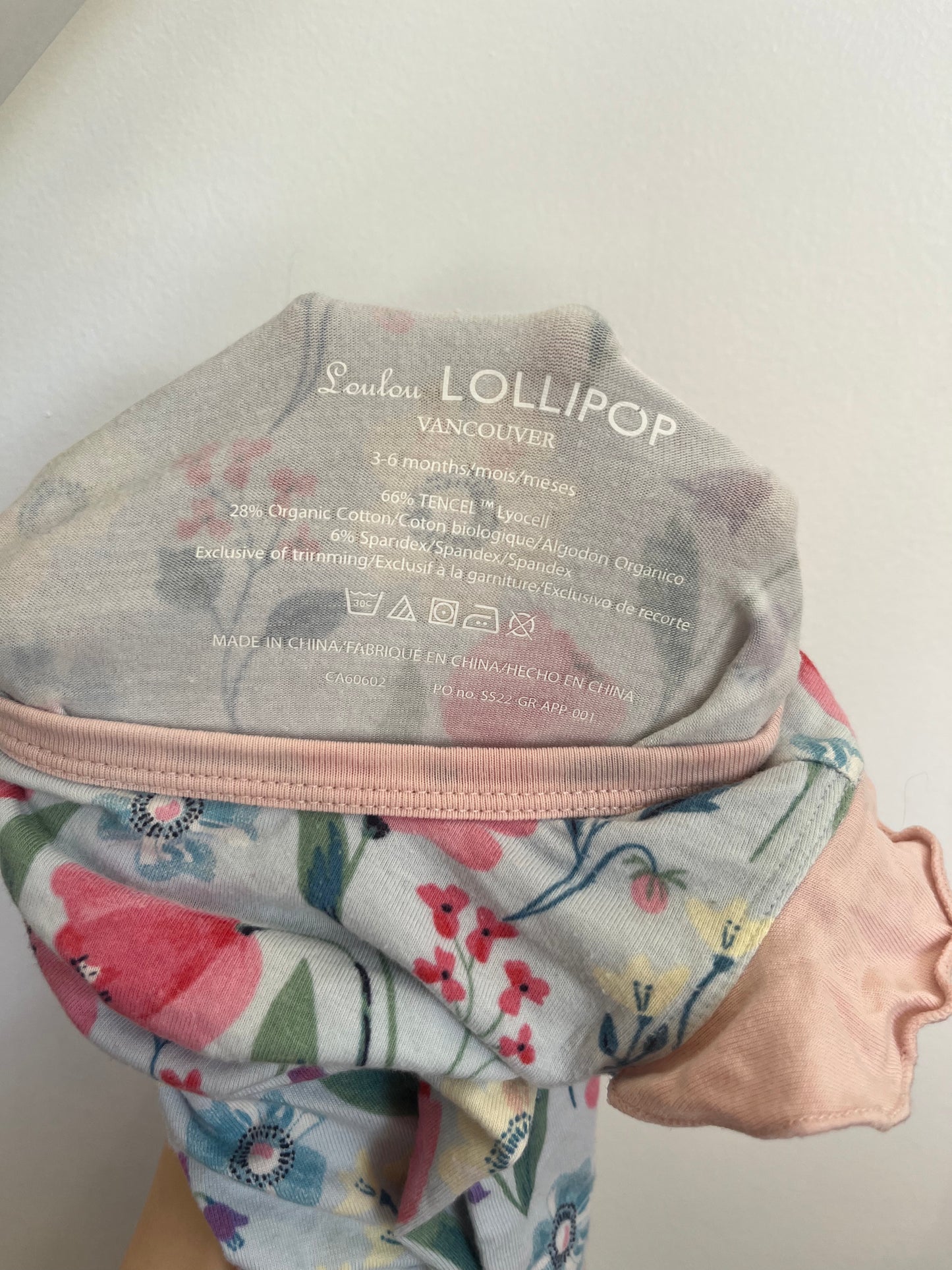 Loulou Lollipop Floral Romper 3-6m