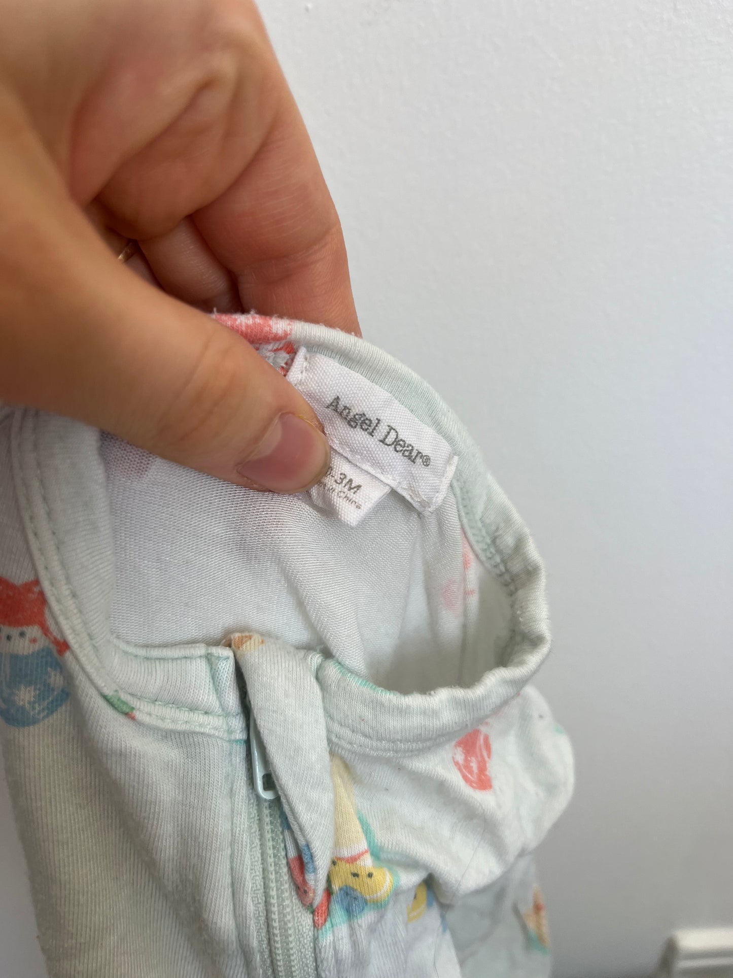 Angel Dear Bamboo Sleeper/Romper 0-3m