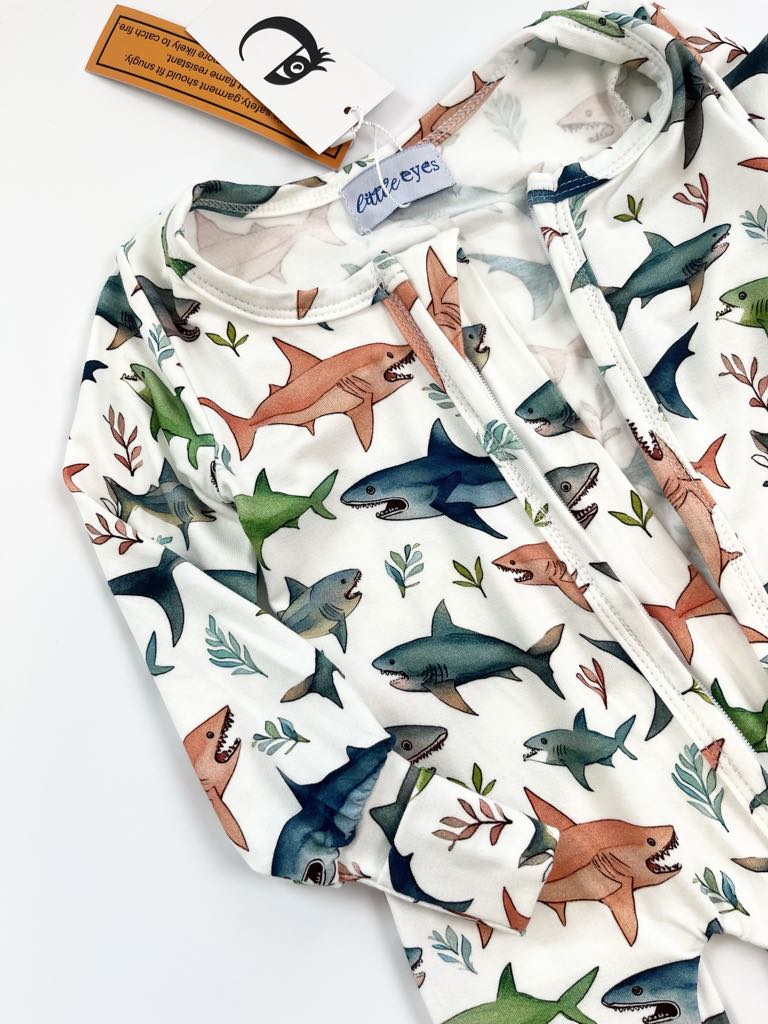 Boho Shark Zippy - Old Style Sizing