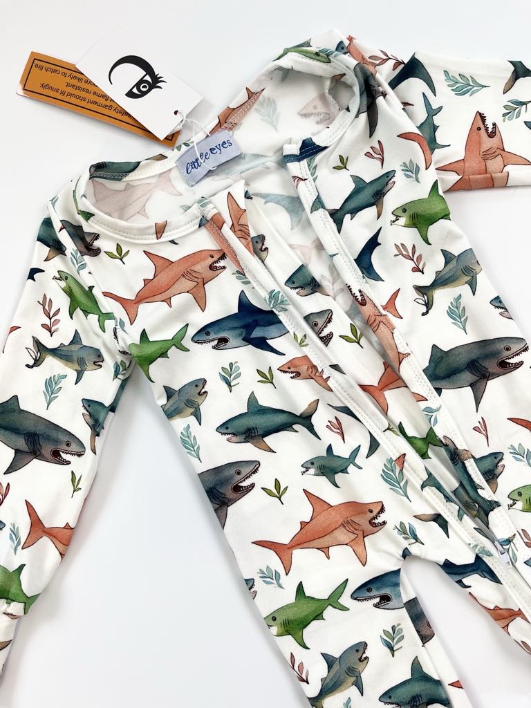 Boho Shark Zippy - Old Style Sizing