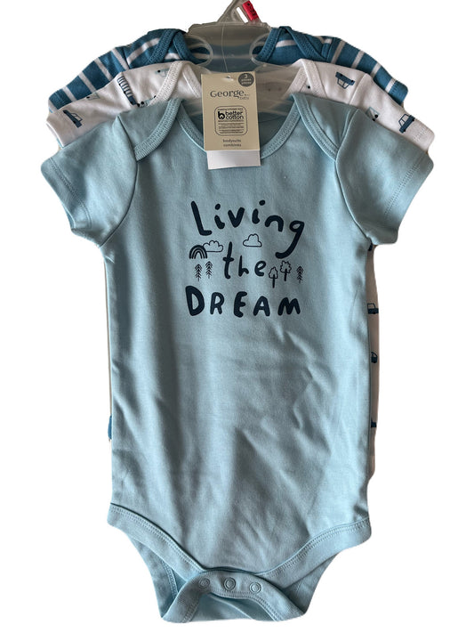 George Onesie Set 6-12m