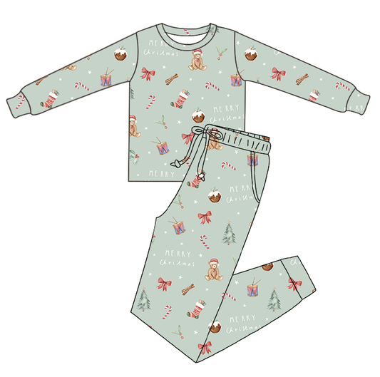 *PREORDER*  Merry Christmas - Adult Two-Piece Set