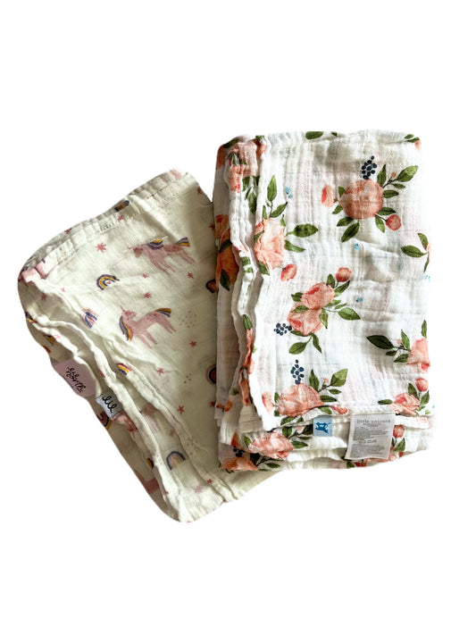 Little Unicorn & Little North Co Muslin Swaddles (2)