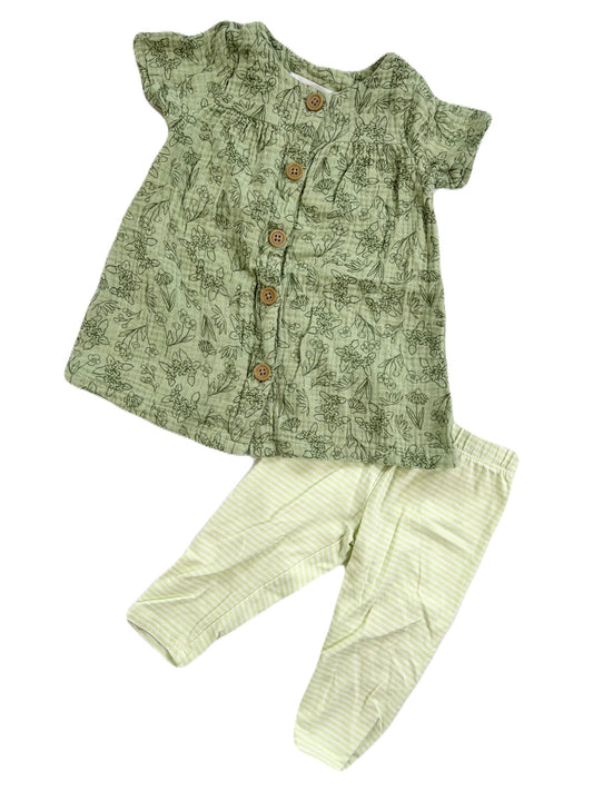 Joe Fresh Dress & George Leggings 6-12M