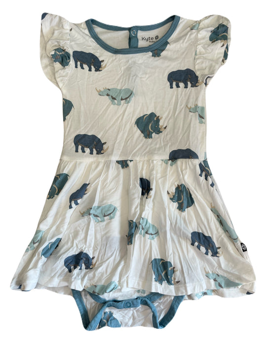 Kyte Twirl Bodysuit Dress in Rhino
3T