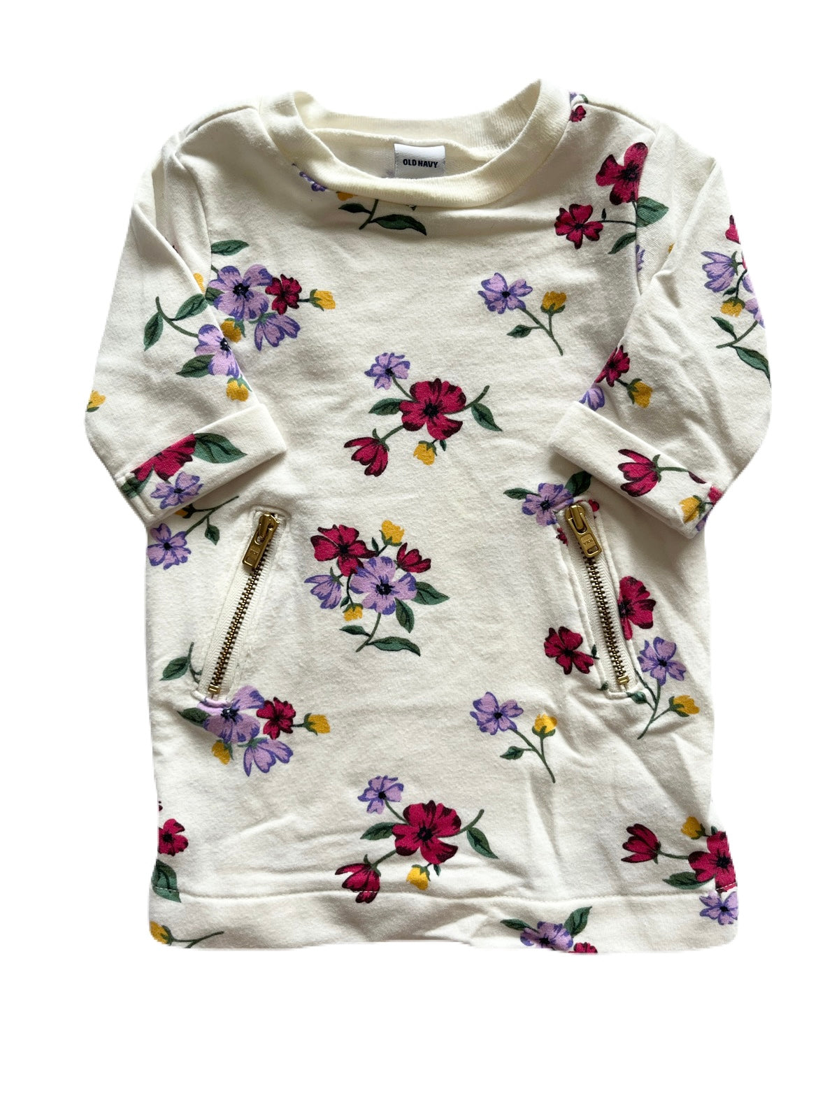 Old Navy Floral Sweater Dress 0-3m