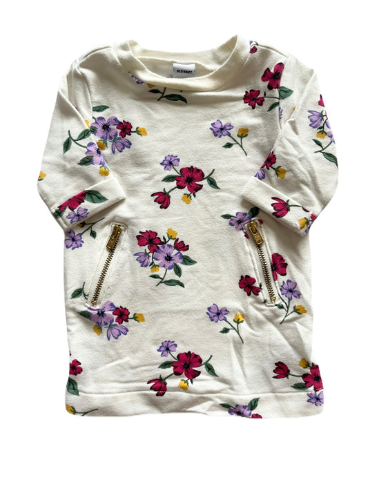 Old Navy Floral Sweater Dress 0-3m