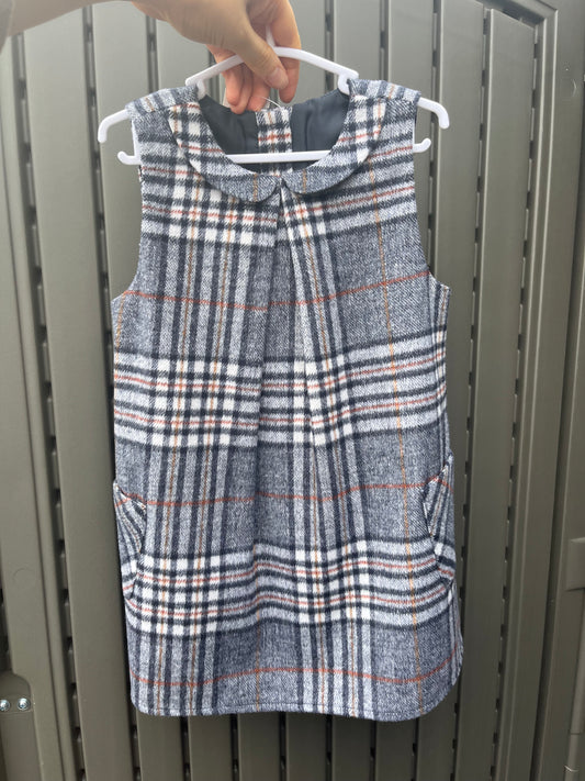 St Bernard Plaid Collared Dress18-24m