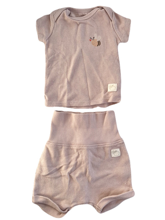 H&M Pink Bee Set 0-6m