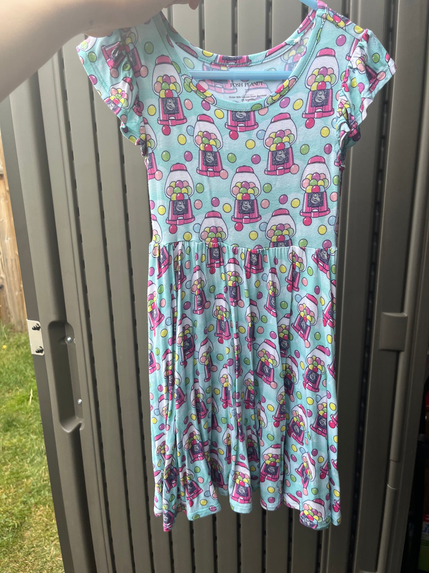 Posh Peanut Bamboo Gumball Dress 3T