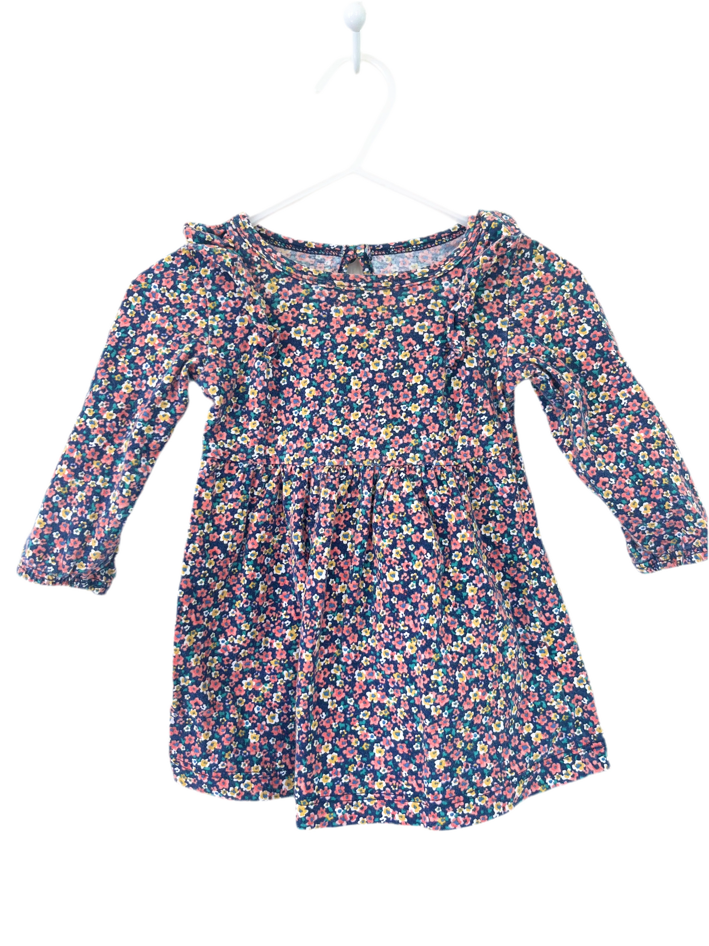 Carters Floral Long Sleeve Dress 9m