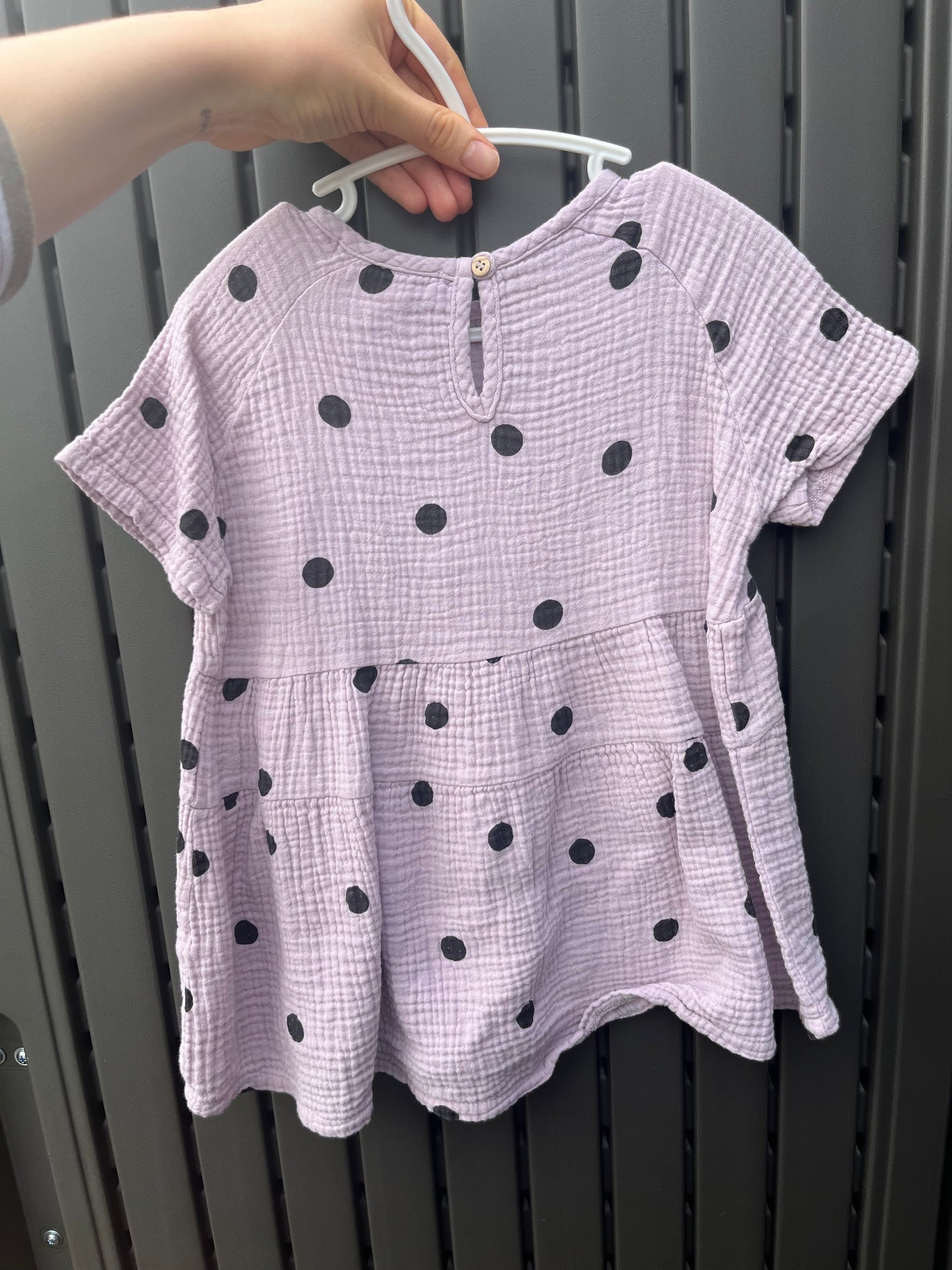 ZARA Muslin Polka Dot Dress 18-24M