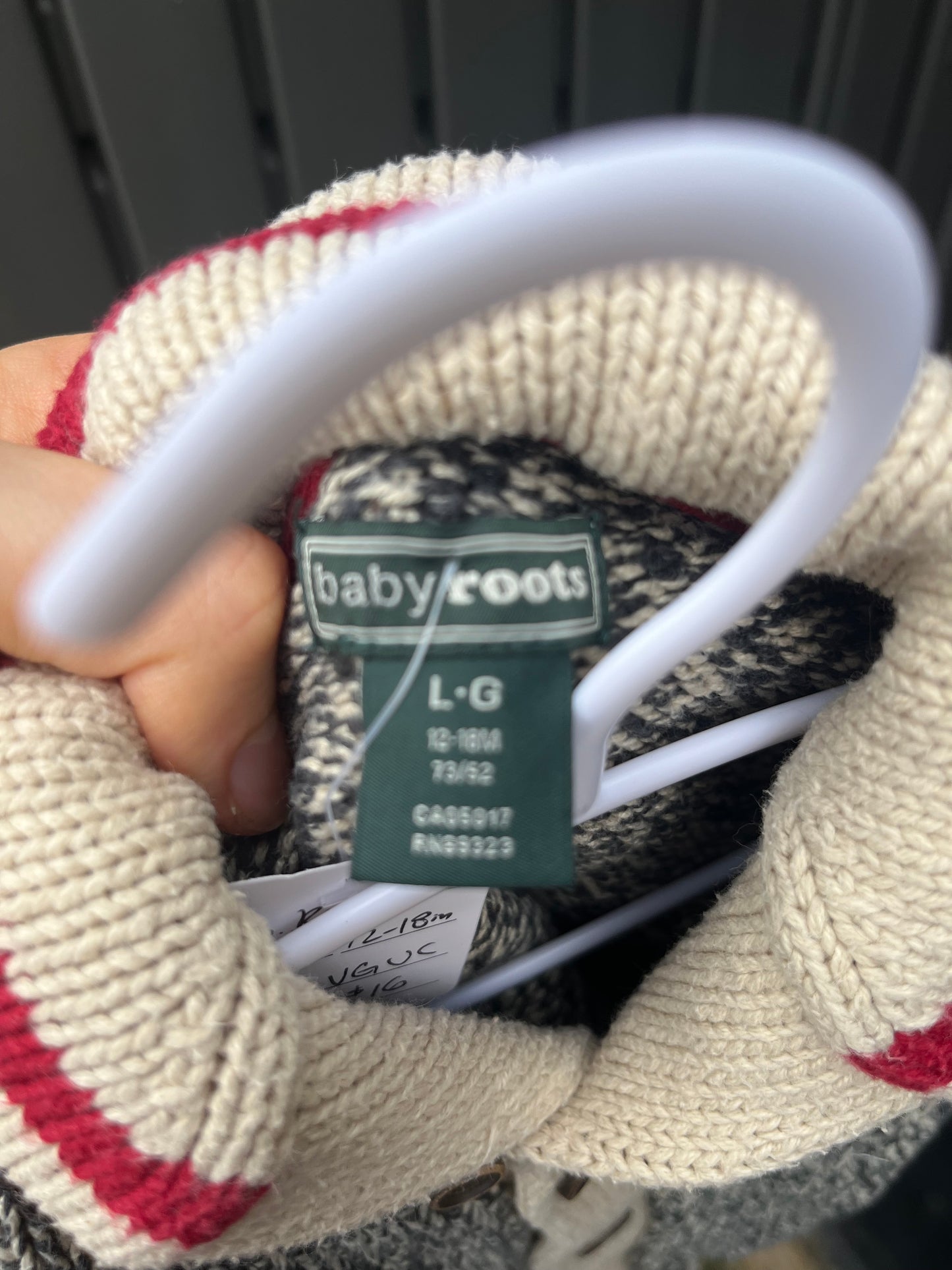 Roots Cardigan 12-18m