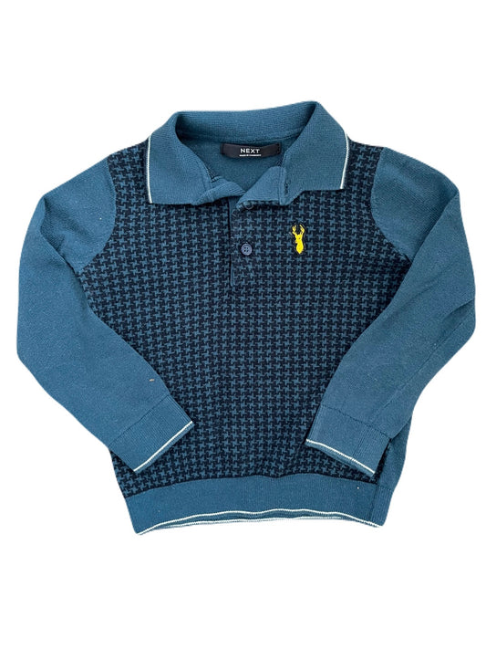 NEXT Turquoise Polo Sweater, 3yrs