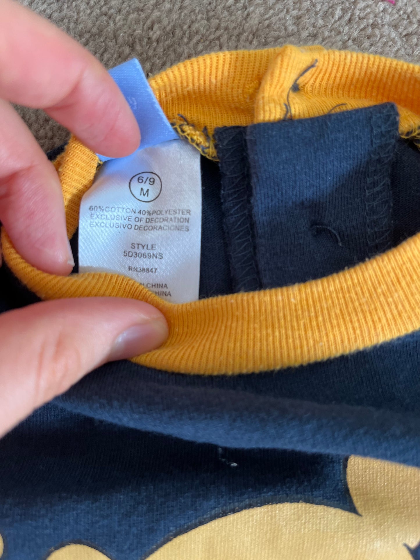 Disney Pooh Bear Shirt 6-9m