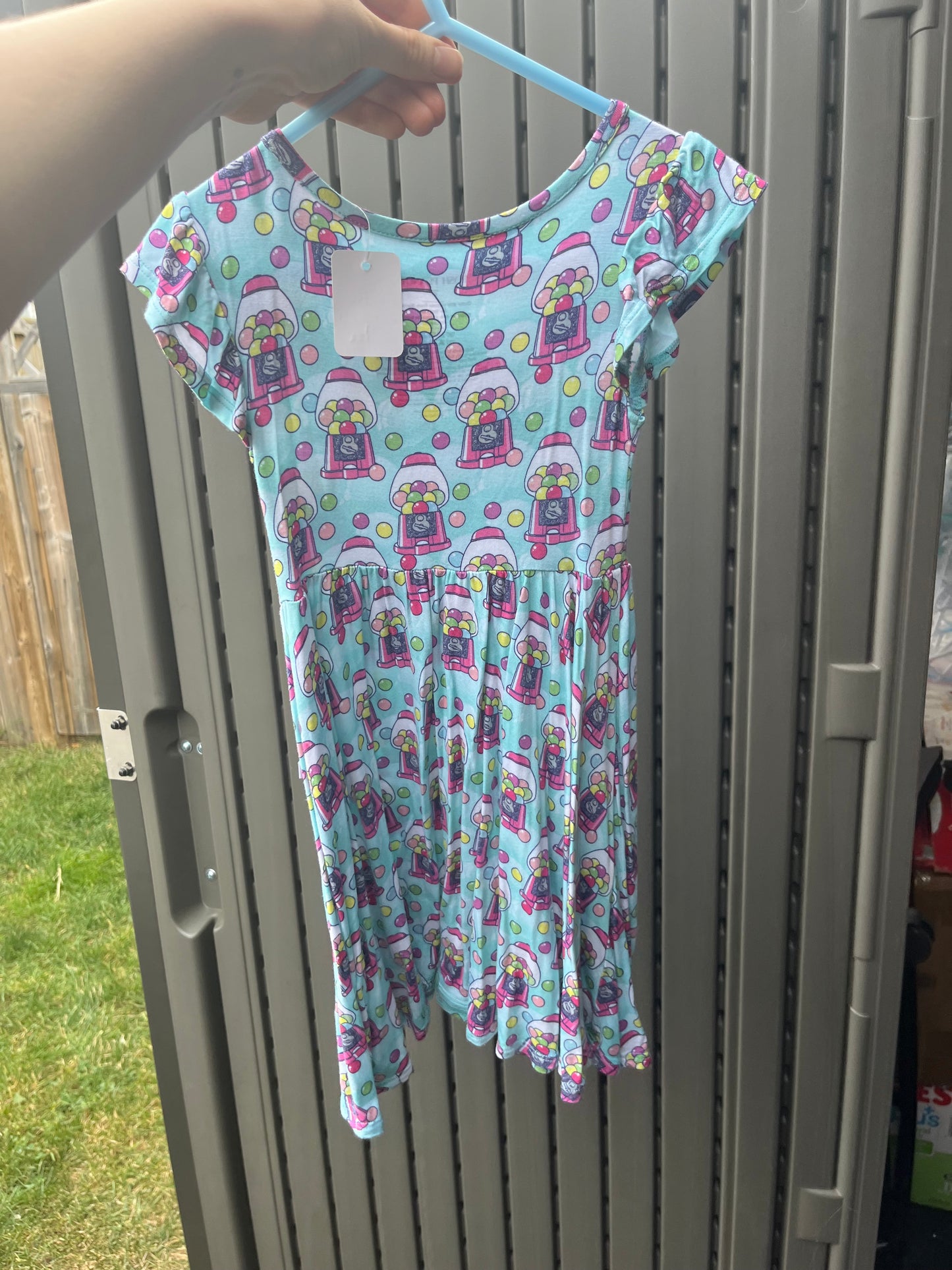 Posh Peanut Bamboo Gumball Dress 3T