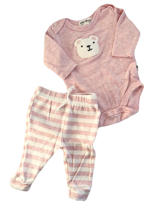 Rabbit & Bear Onesie Set 0-3m