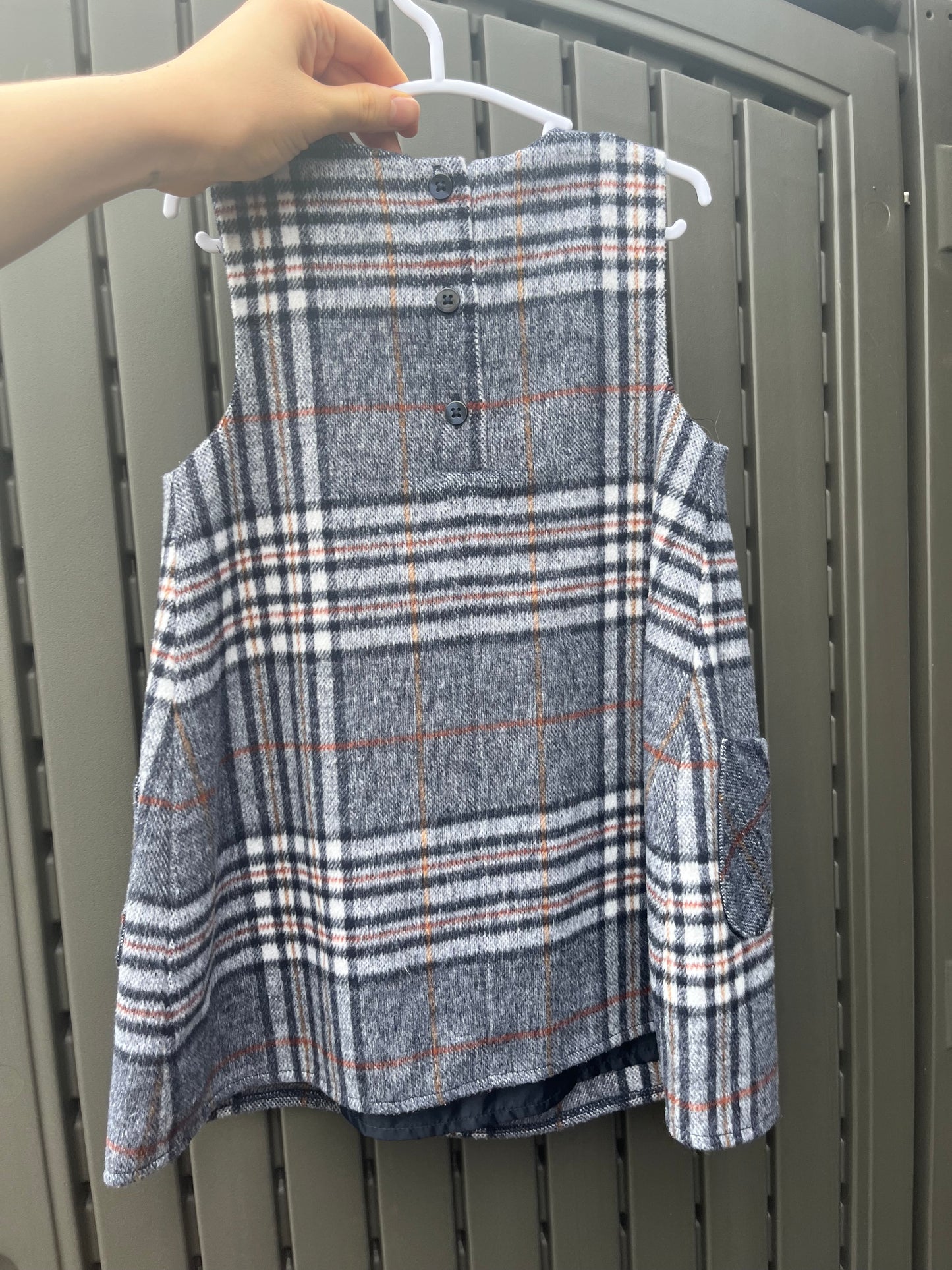 St Bernard Plaid Collared Dress18-24m