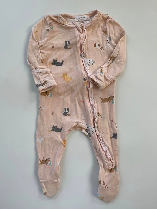 Angel Dear Ruffle Bum Bamboo Sleeper 3-6m