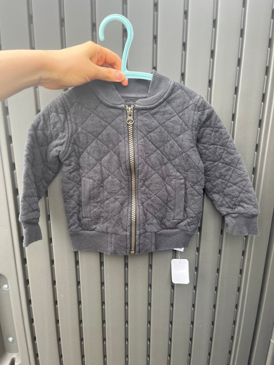 Joe F Quilted Grey Jacket 12-18m