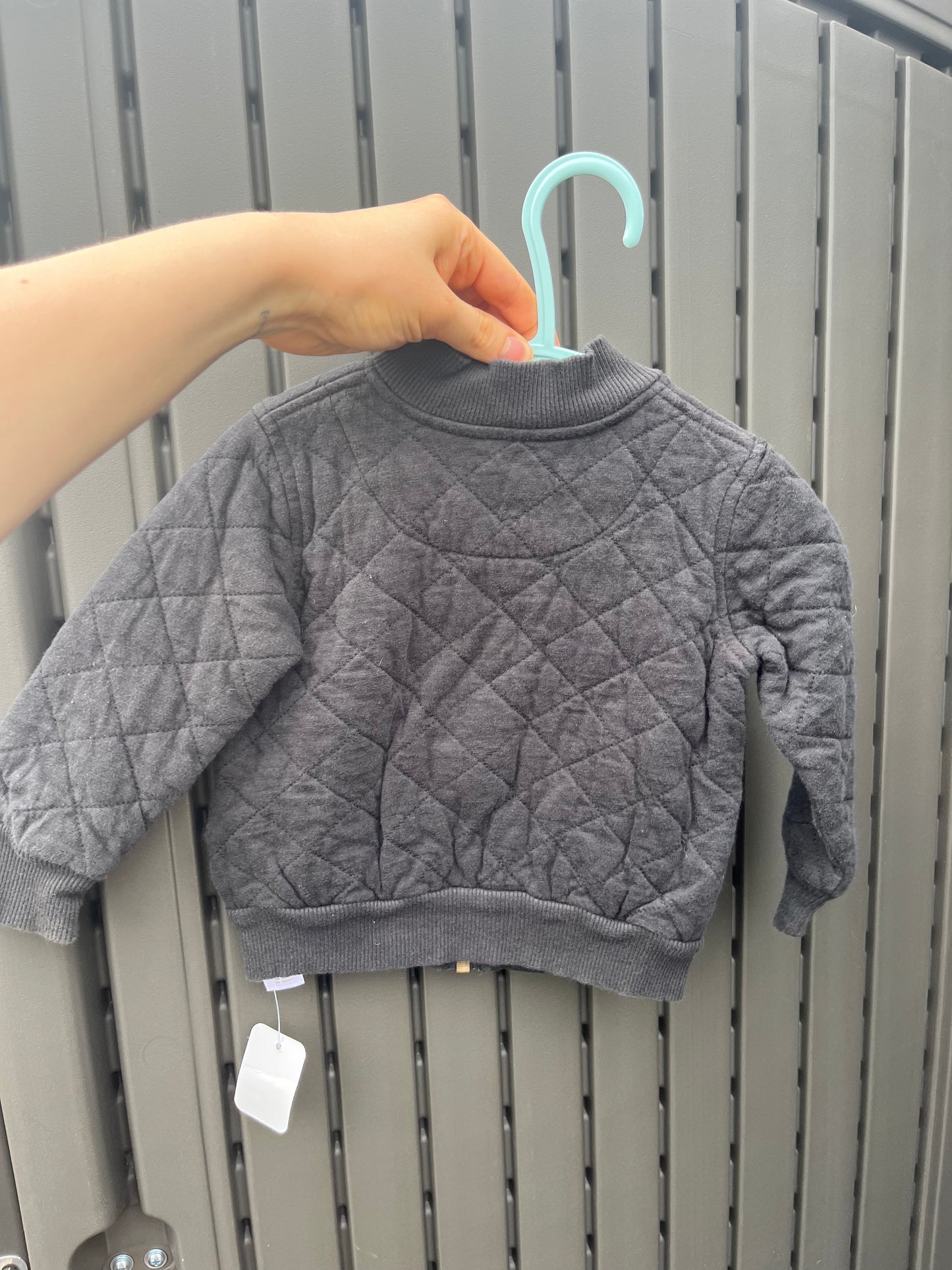 Joe F Quilted Grey Jacket 12-18m
