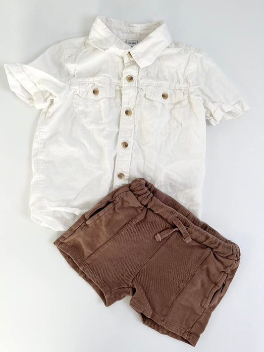 ZARA Shorts & Old Navy Top 3-4T