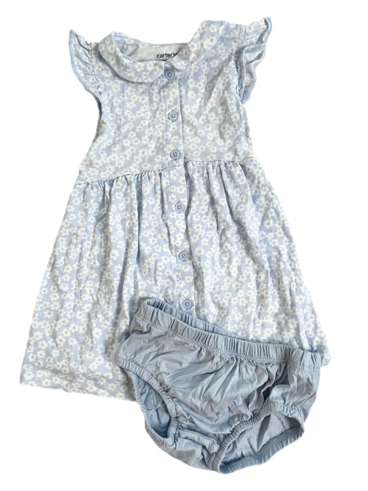 Carters Dress & Bummies Set 18m