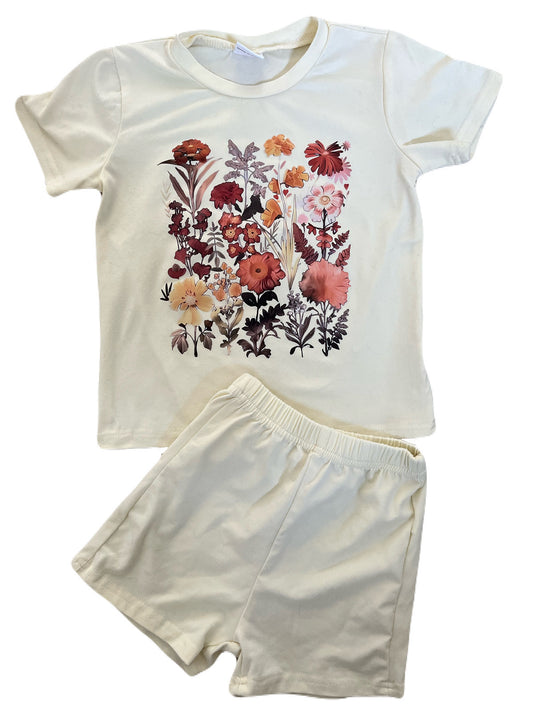 Floral Cream Set 2T