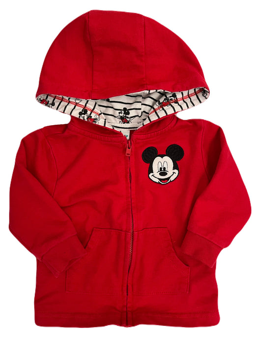 Disney Red Mickey Hoodie 12m