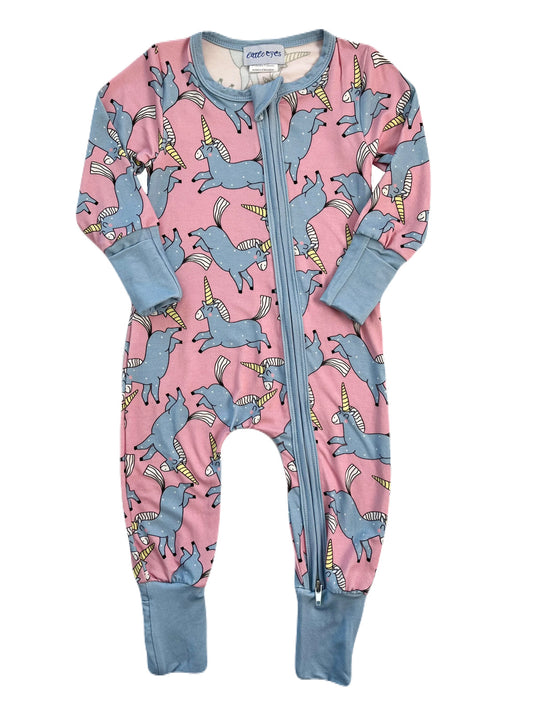 Bubblegum Unicorn Zippy - Old Style Zipper Cover
