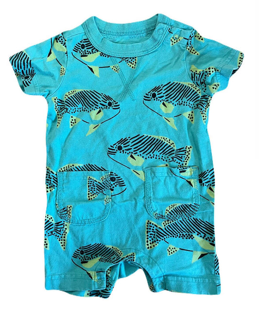 Tea Fish Romper 6m