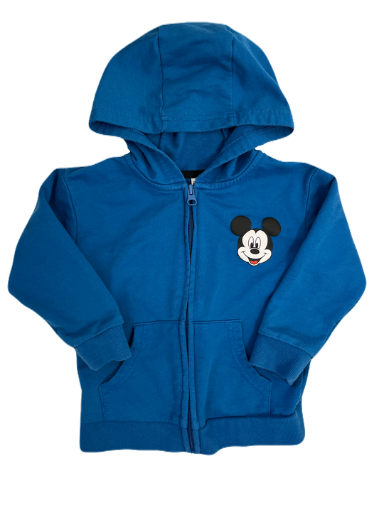 Joe Fresh Zip Up Mickey Sweater 3T